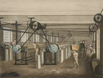 Bobbin and Drawing Frames, Progress of Cotton No. 5, pub. 1840
