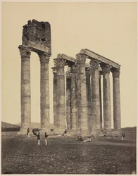 Jupiter Olympiuksen temppeli, noin 1853 (valokuva)