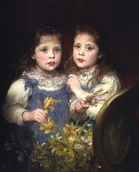 The Twins, n. 1901 (öljy kankaalle)