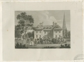 Lichfield - Piispan palatsi lähellä: kaiverrus, nd [c 1816] (painettu)