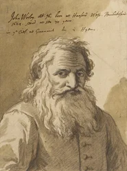 John Worley (1624-1721), noin 1720 (grafiitti, pesu, ruskea)