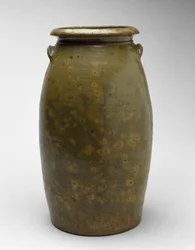 Churn, c. 1873-1900 (alkalilasitettu kivitavara)