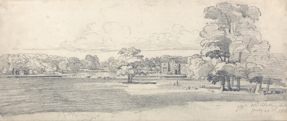 Vanha talo, Tabley, puistoalueen ympäröimä, 20. heinäkuuta 1814 (1819)