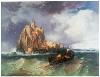 "Mont St Michel", 1868.