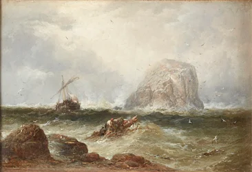 Off the Bass Rock (öljy kankaalle)