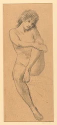 Nainen alaston
