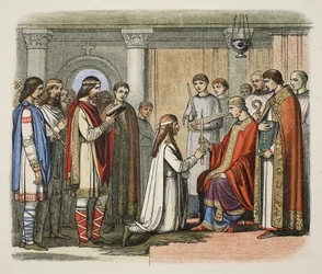Kuningas Guthormin kaste, 878 jKr., Englannin Chroniclesta 55–1485, pub. Lontoo