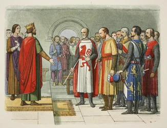 Kuningas Henrik III ja hänen parlamenttinsa, Westminster, 1258, A Chronicle of England eKr. 55–1485, pub. Lontoo, 1863
