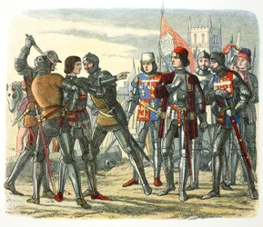 Prinssi Edwardin murha sen jälkeen, kun kuningas Edvard IV oli vanginnut hänet, 1471, 1864.