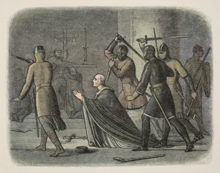 Thomas Becketin murha, Canterburyn katedraali, 29. joulukuuta 1170, teoksesta 