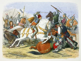 Richard III Englannista Bosworth Fieldin taistelussa, Leicestershire, 1485 1864