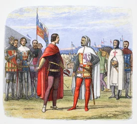 Musta prinssi kiristää Pedro Julmalta armahduksen, Espanja, 1367, 1864