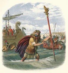 Kymmenennen legioonan lipunkantaja, 55 eKr. 1864