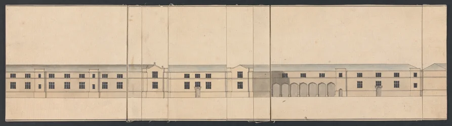 Cobham Hall, Kent: tallirakennusten julkisivupiirustus