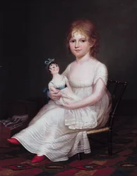 Tyttö pitelee nukkea, 1804