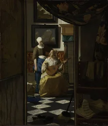 Rakkauskirje, n. 1669-1670 (öljy kankaalle)