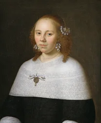 Nuoren naisen muotokuva Hoornista, 1658