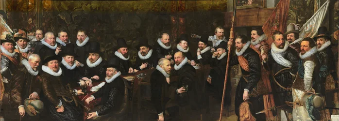 Haagin kunnan järjestämä kansalaisvartijan vastaanotto Saint Sebastianin alueella, 1618