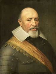 Upseerin muotokuva, noin 1610-1620 (öljy paneelille).