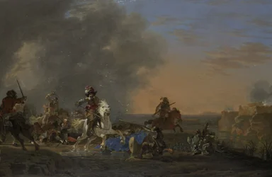 Ratsuväen hyökkäys auringonlaskun aikaan