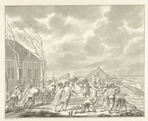 Diemerzeedijkin tulva lähellä Amsterdamia, 1776
