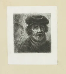 Jonge man in bebaarde man The Compleat Work of Etchings de John Chalon / Oeuvre Complette des Eaux Fortes per Jean Chalon (títol de la sèrie) finlandès