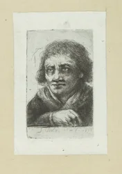 Aikuinen mies, oikea käsi näkyvissä John Chalonin täydellinen etsausten teos / Jean Chalonin teos Complette des Eaux Fortes (sarjan nimi)