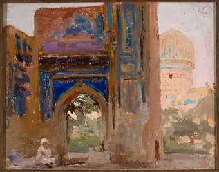 Samarkand - Gur-e Amir, Tamerlanen mausoleumi. Turkestanin-matkalta