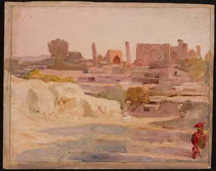 Samarkand - yleisnäkymä. Matkalta Turkestaniin