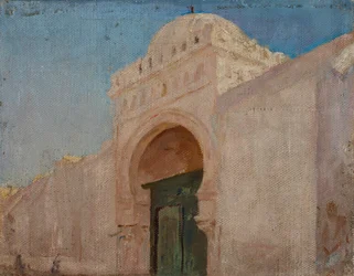 Kairouan (sisäänkäynti parturien moskeijaan)