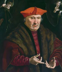Erard de la Marckin muotokuva[1]
Vaihtoehtoinen nimi(t):  

Erard de la Marckin (1472-1538) muotokuva. Liègen prinssipiispa.