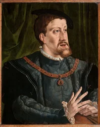 Keisari Kaarle V:n muotokuva 1500-1558.
