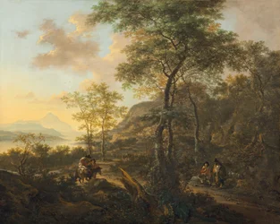 Italialainen iltamaisema, n. 1650.