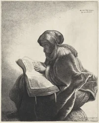 Vanha nainen lukee