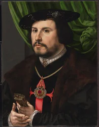 Muotokuva Francisco de los Cobos y Molina (1475/85 - 1547), espanjalainen valtiosihteeri ja valtiovarainministeri.