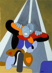 Easy Riding, 2009 (öljy kankaalle)