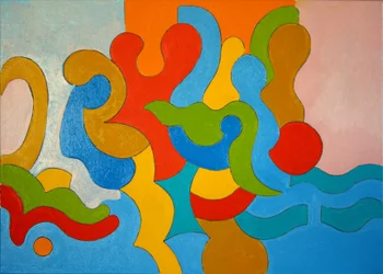 Perhe palaa rannalta myöhään iltapäivällä, 2009 (öljy kankaalle)
