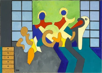 Stork is the Witness, 2009 (öljy kankaalle)