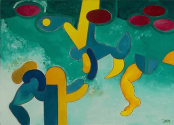 Under Water, 2009 (öljy kankaalle)