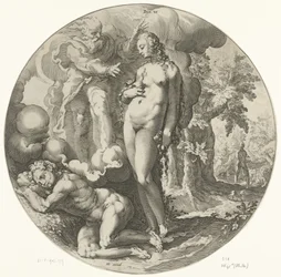 Kuudes luomispäivä: Ihmisen luominen Dies VI (otsikko esineessä) Creation of the World (sarjan nimi)