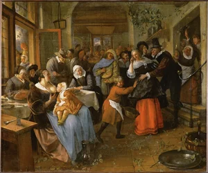 Talonpoikien häät, noin 1670 (öljy kankaalle).