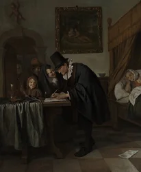 Lääkärin käynti, noin 1665
