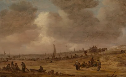 Ranta kalastusveneineen, luultavasti vuodelta 1653.