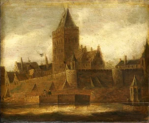 Näkymä Nijmegenin Valkhofiin, noin 1650 (öljy paneelille).