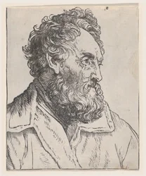 Miehen pää, 1600-luku.