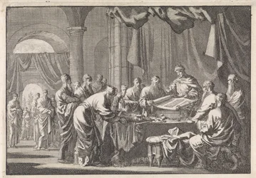 Kuningas Ptolemaios Philadelphuksen ritarikunnan 72 lainkääntäjän kokoontuminen