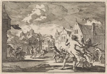 Luchowin linnan lähellä Lüneburgissa sijaitsevan kylän asukkaat yllättää pyörremyrsky, joka saa linnut putoamaan kuolleina taivaalta, 1671