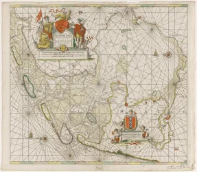 Zuiderzeen ja Waddenzeen kartta Zuyder Zeen passkaarte (otsikko esineessä)