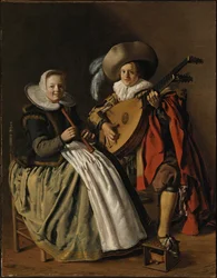 Duetto, noin 1629 (öljy kankaalle)