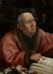 Detalhe da Morte e do Avarento, c.1515-21 (óleo sobre painel) finlandês